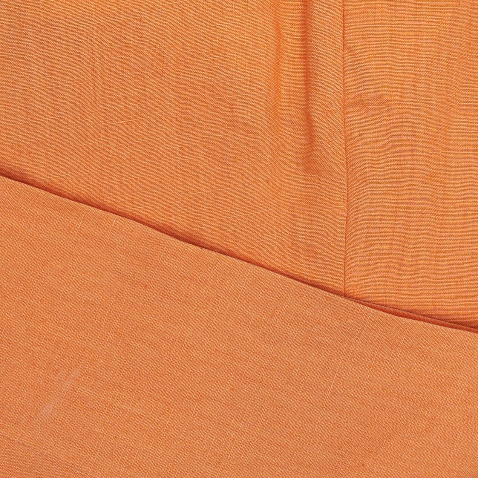 625$ RUBINACCI NAPOLI Orange 100% Linen Trouser Pant 34 US / 50 EU