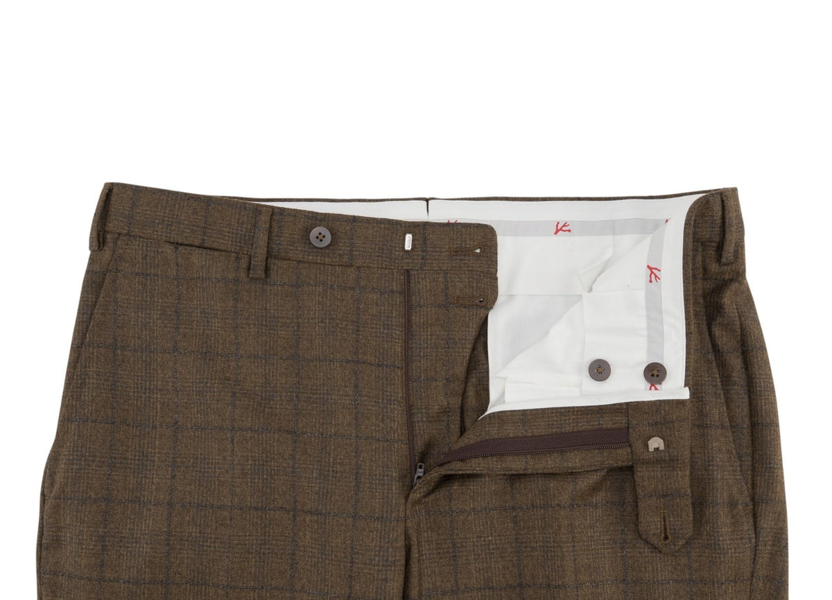 $6600 ISAIA NAPOLI "Marechiaro" Brown Suit Fine & Cashmere 40 US / 50 EU 7R