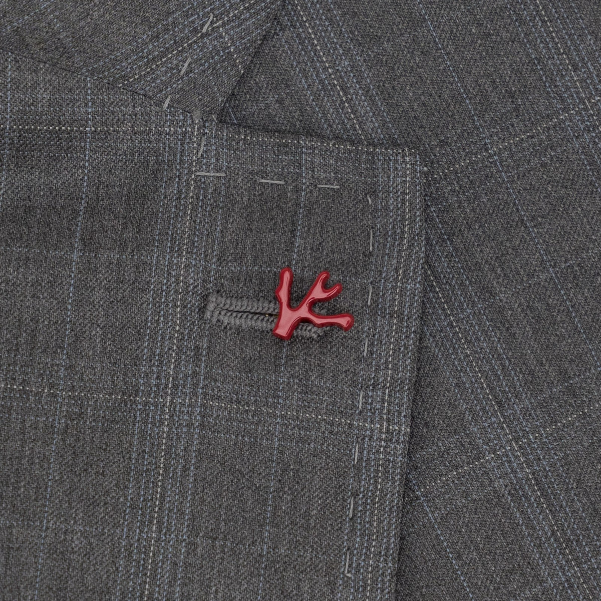 $6700 ISAIA NAPOLI "Capri" Gray Suit Fine Wool Plaids 48 US / 58 EU 8R