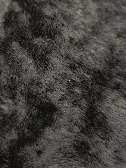 4500$ HETTABRETZ Black Shearling Leather Coat Nappa Made Italy 38 US / 48 IT