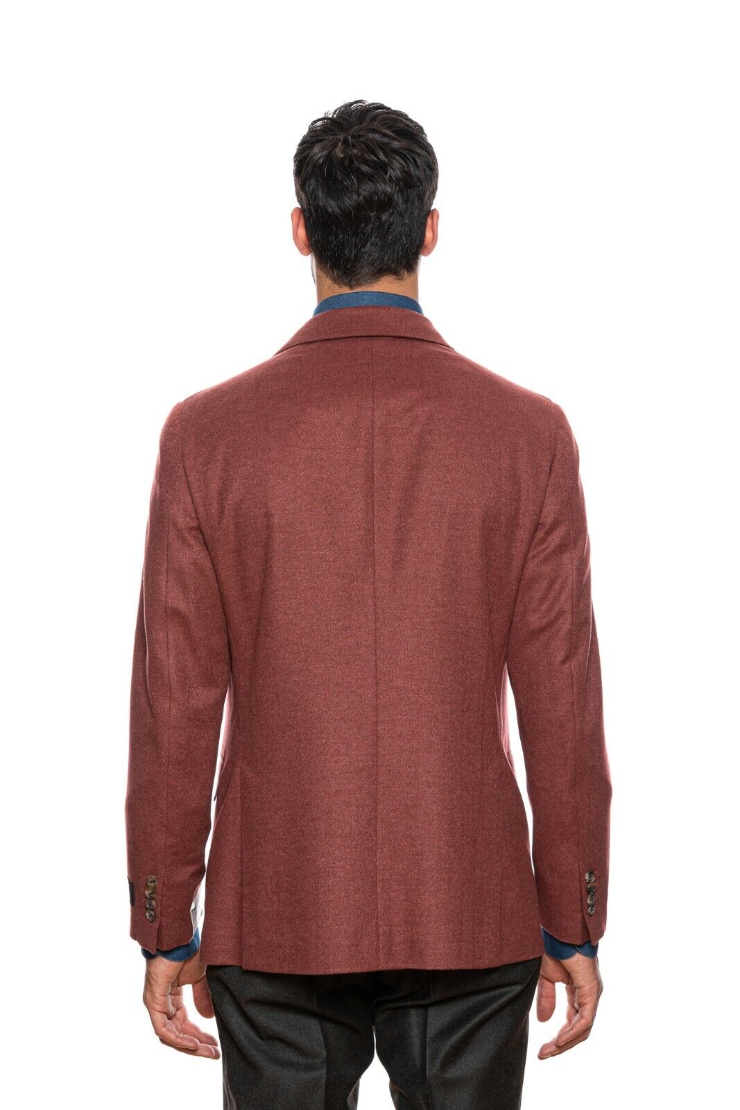 $2495 BELVEST Red Pompeian Wool Cashmere Silk Jacket 40 US / 50 EU Drop 7R 