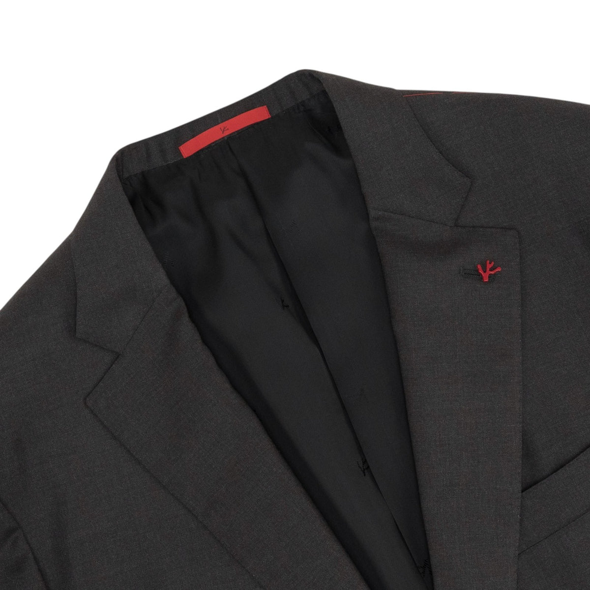 $6950 ISAIA "Amalfi" Charcoal Hand-Sewn Suit Fine Wool Solid 46 US / 56 EU 8R