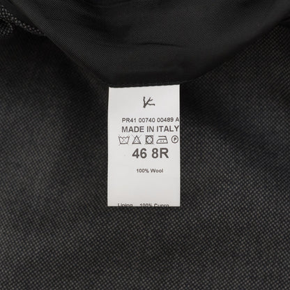$6700 ISAIA NAPOLI "Capri" Gray Suit Fine Wool Grisaglia 36 US / 46 EU 8R