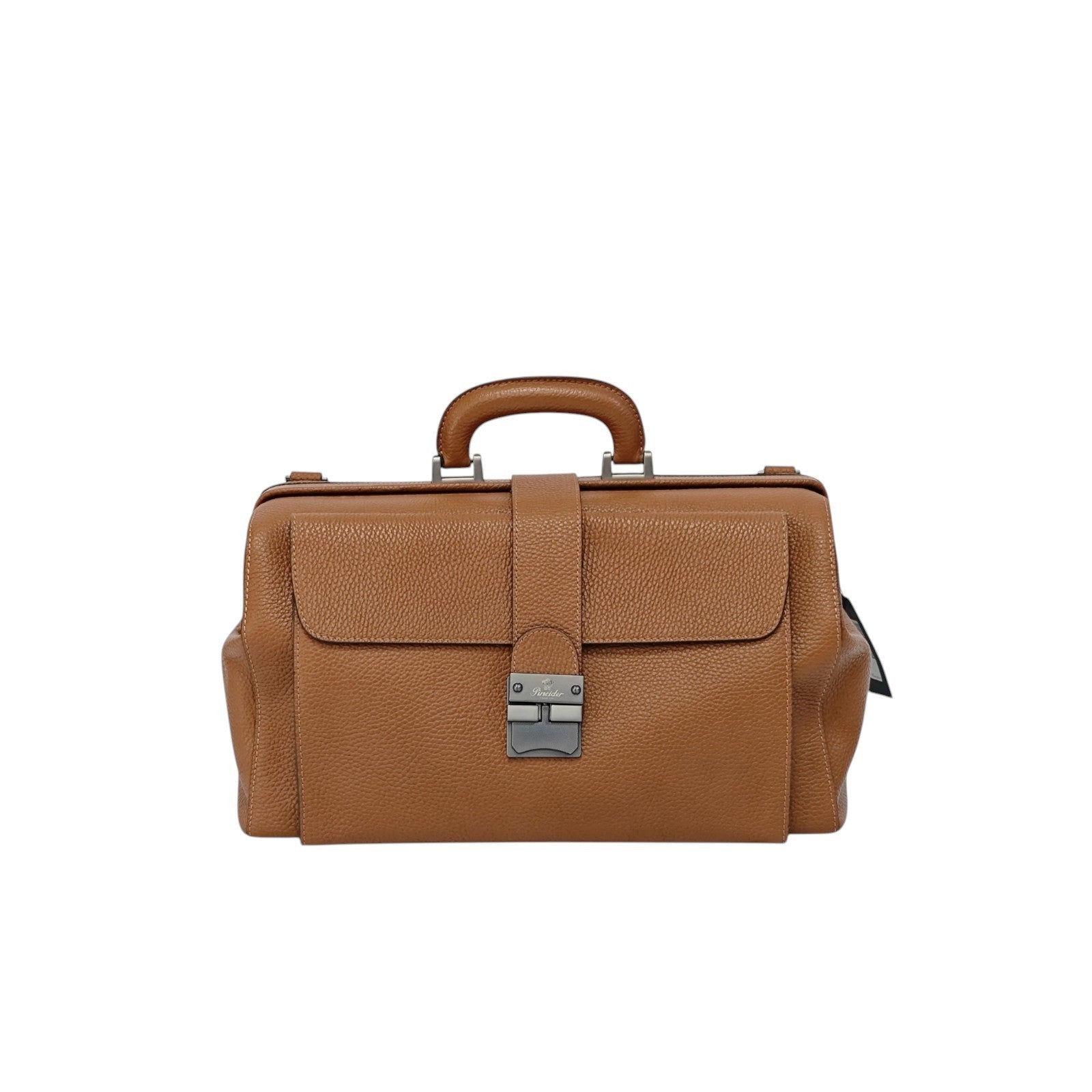 1450$ PINEIDER FIRENZE 1774 "Bottolato" Calf Work Doctor Bag Laptop Rum