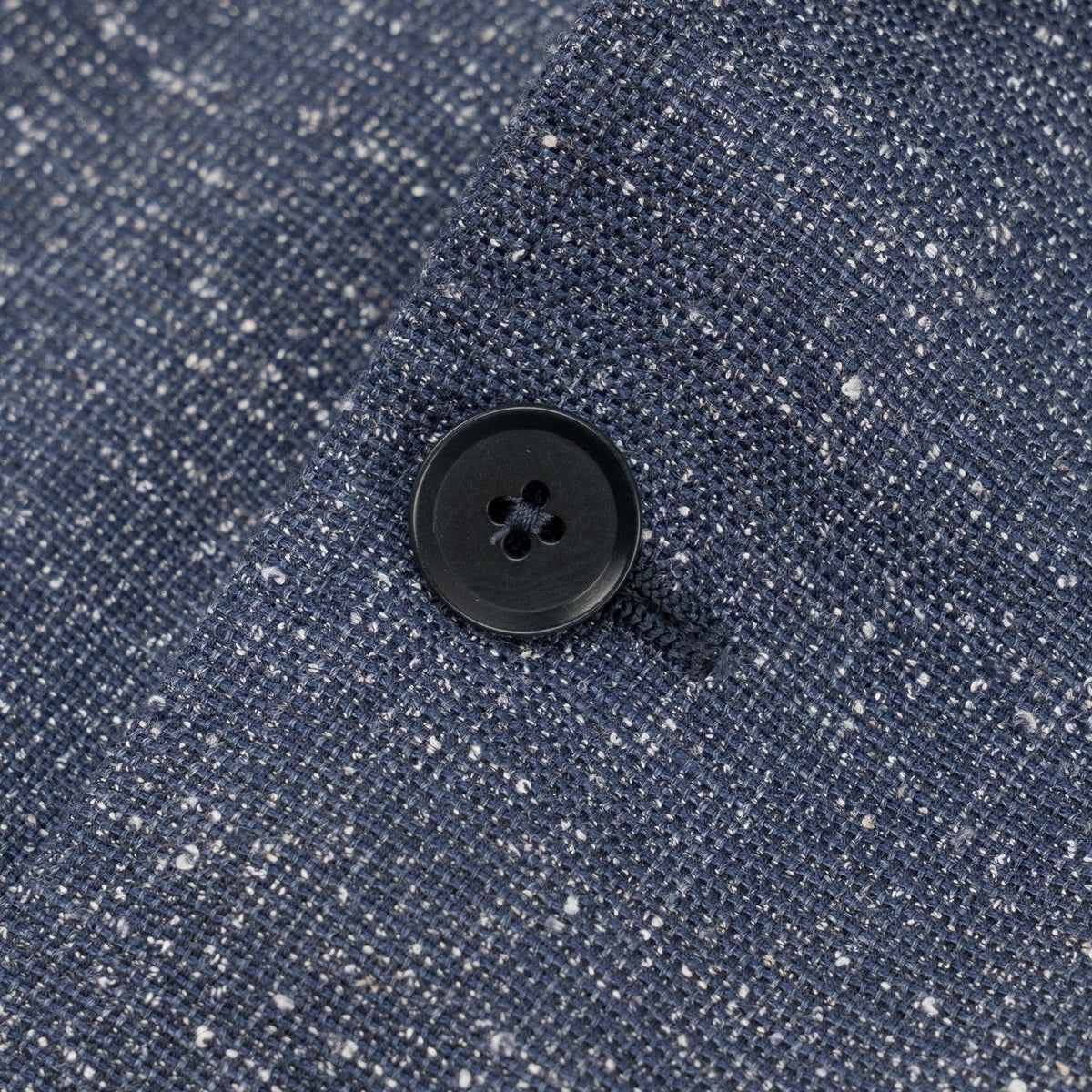 $6300 ISAIA NAPOLI "Capri" Blue Suit Bouclè Linen / Cotton 36 US / 46 EU 8R