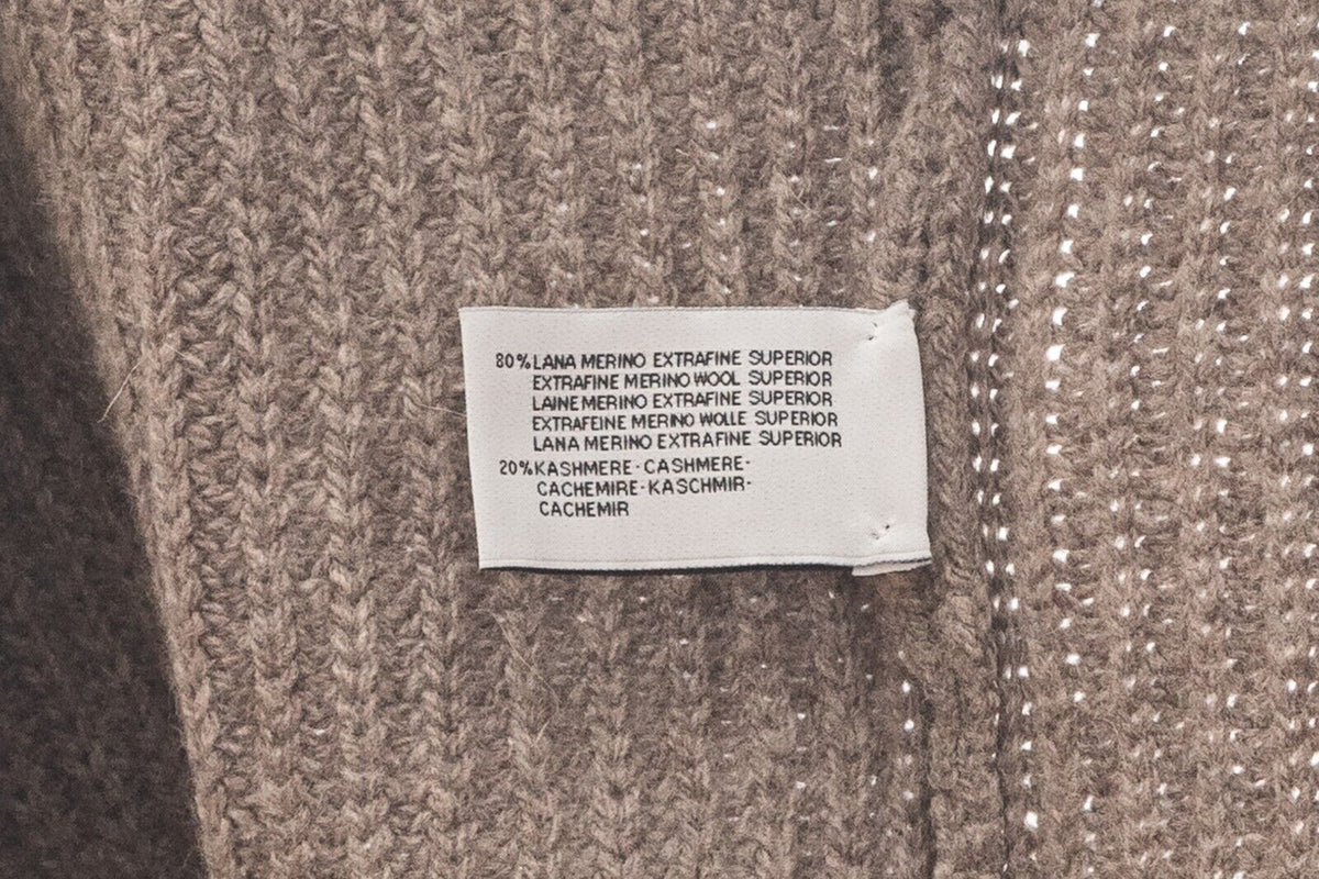 850$ DELLA CIANA CASHMERE Wool Merinos Superior / Cashmere Cardigan 40 US  50 EU