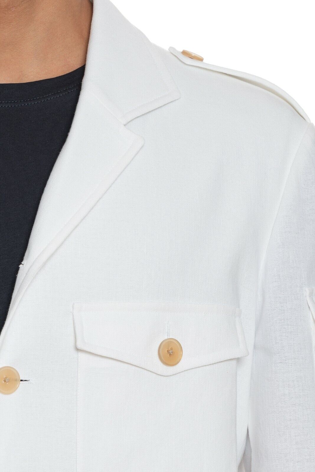 1200$ BELVEST Sartorial Jacket Military Style Linen Cotton JACKETINTHEBOX Editio
