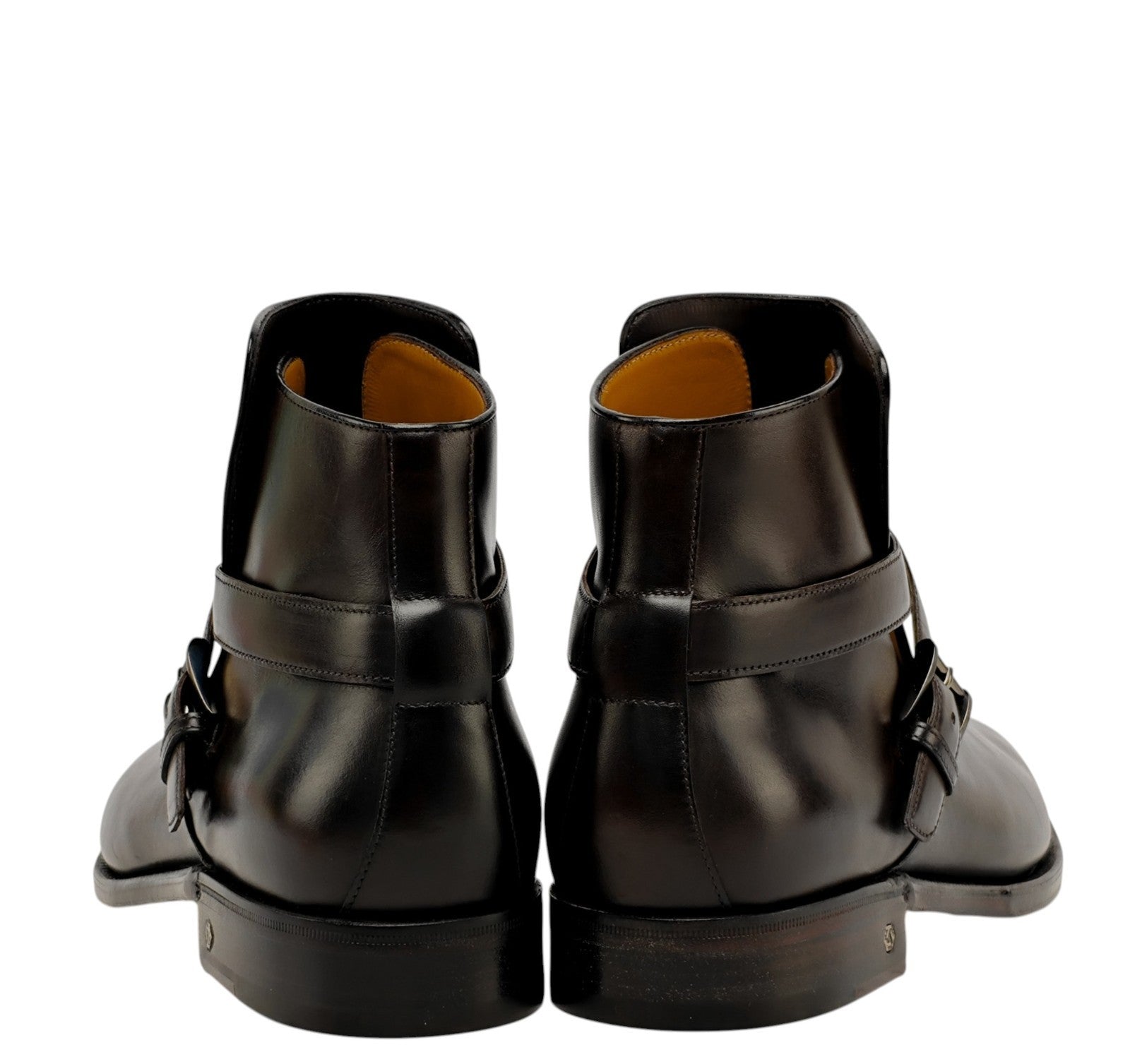 1550$ TESTONI "Piuma" Ankle Boot Calf Dark Brown Cigar 8 UK / 9 US / 42 IT