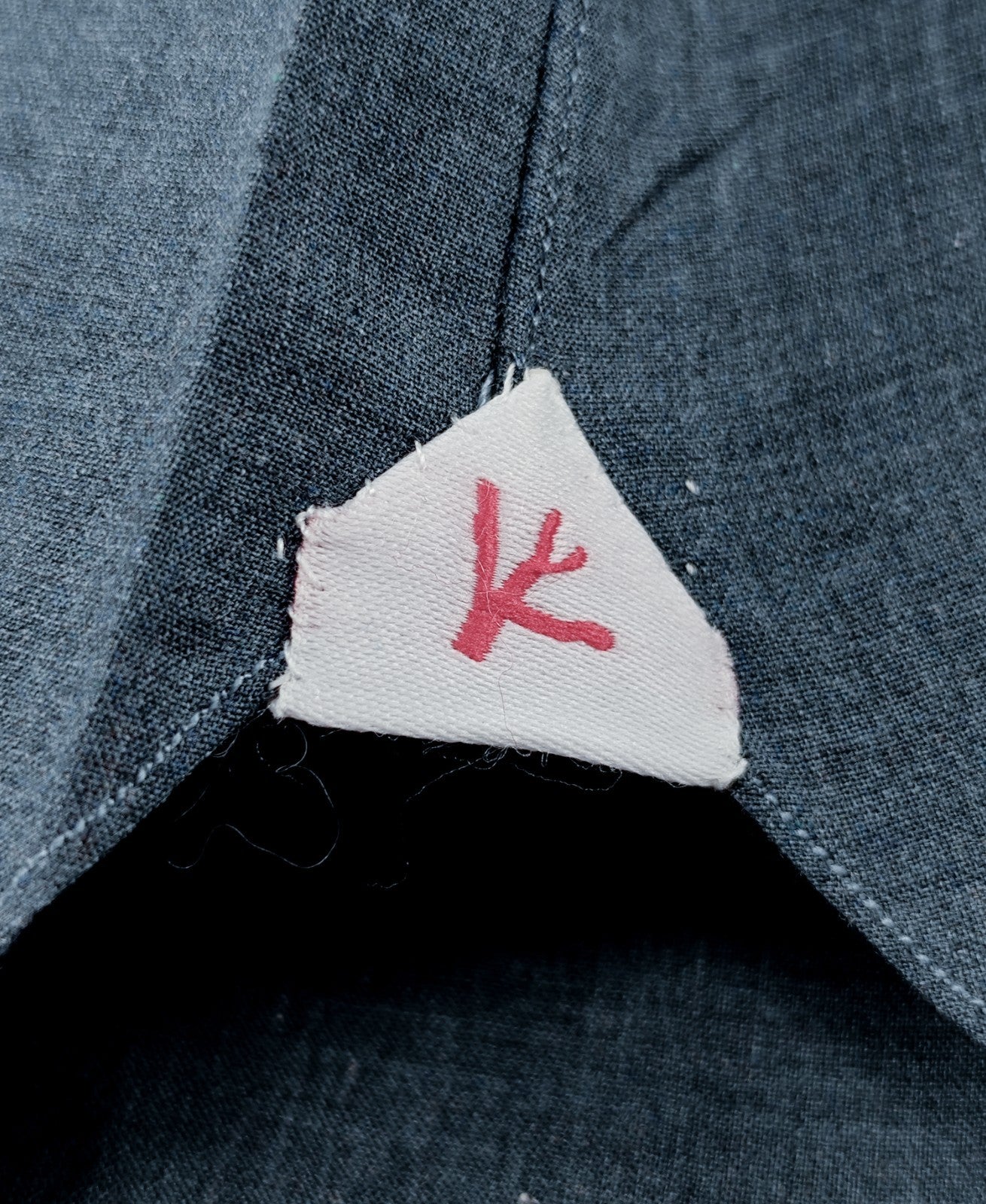 790$ ISAIA NAPOLI "Mix" Steel Blue Solid Dress Shirt Hand-Sewn Fine Cotton