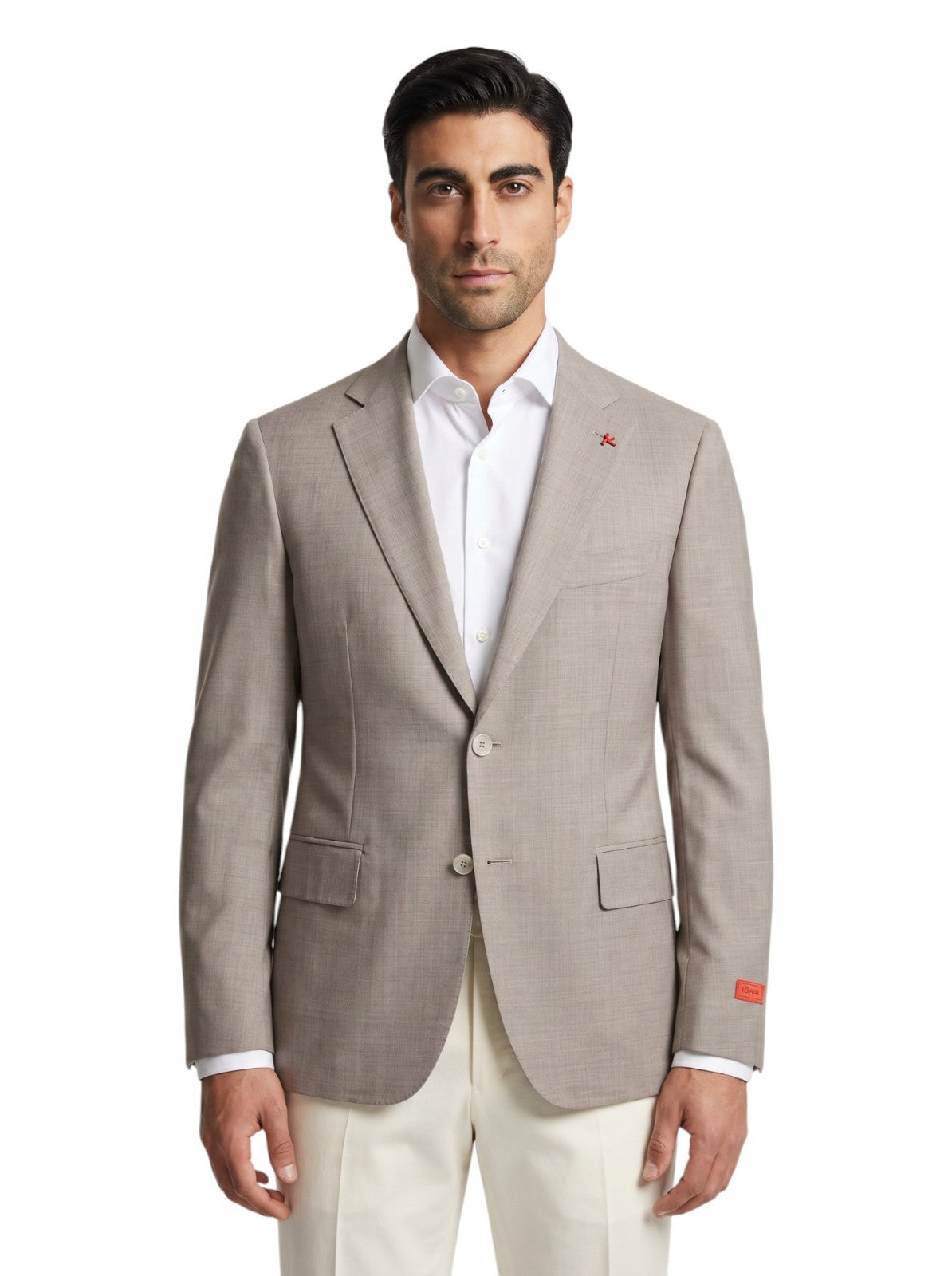 $5490 ISAIA "Capri" Beige Jacket Sport Coat Fine Wool Comfort Project