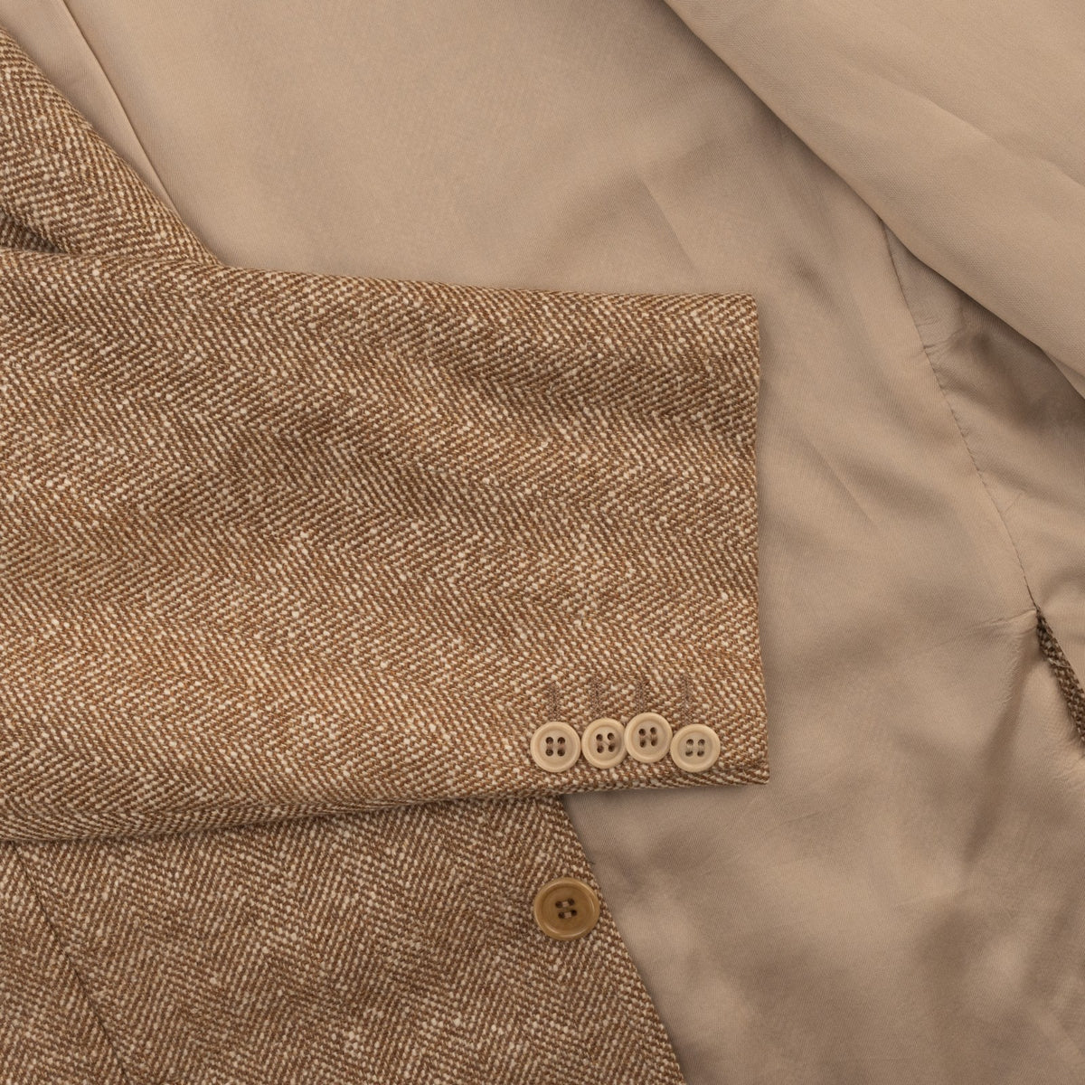 2950$ ABLA by ATTOLINI Beige 3/2 Roll Sport Coat 100% Cashmere 46 US / 56 IT  7R