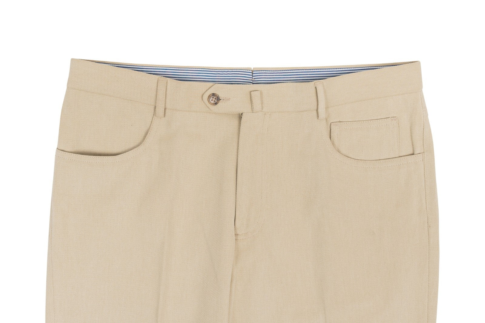 625$ RUBINACCI NAPOLI Beige Chino 5 Pockets Pant Twill Cotton 34 US / 50 EU