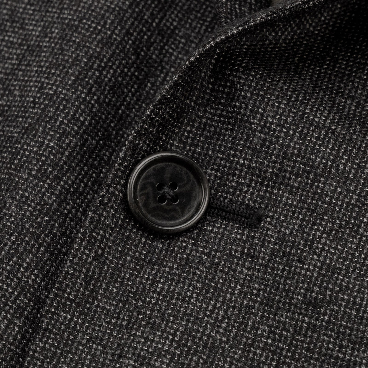 $2400 RAFFAELE CARUSO Dark Gray 3/2 Roll Suit Wool Textured 46 US / 56 EU