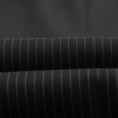 $6600 ISAIA NAPOLI "Marechiaro" Black Suit Fine Wool 4 Season 46 US / 56 EU 8R