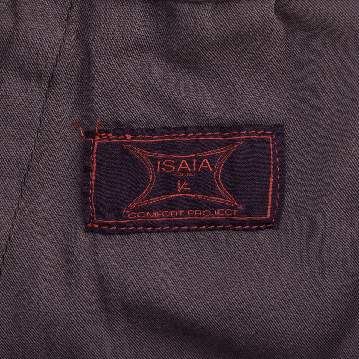 1290$ ISAIA NAPOLI Plum Drawstring Pant Cotton Cashmere Regular 36 US / 52 EU