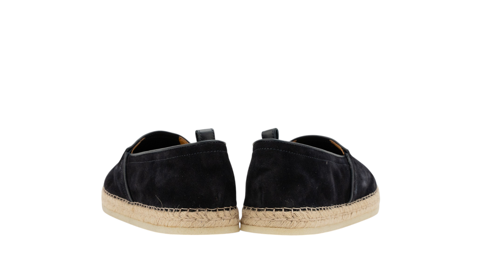 750$ TESTONI Espadrillas "Capri" Shoes Unlined Navy 8 UK / 9  US / 42 IT