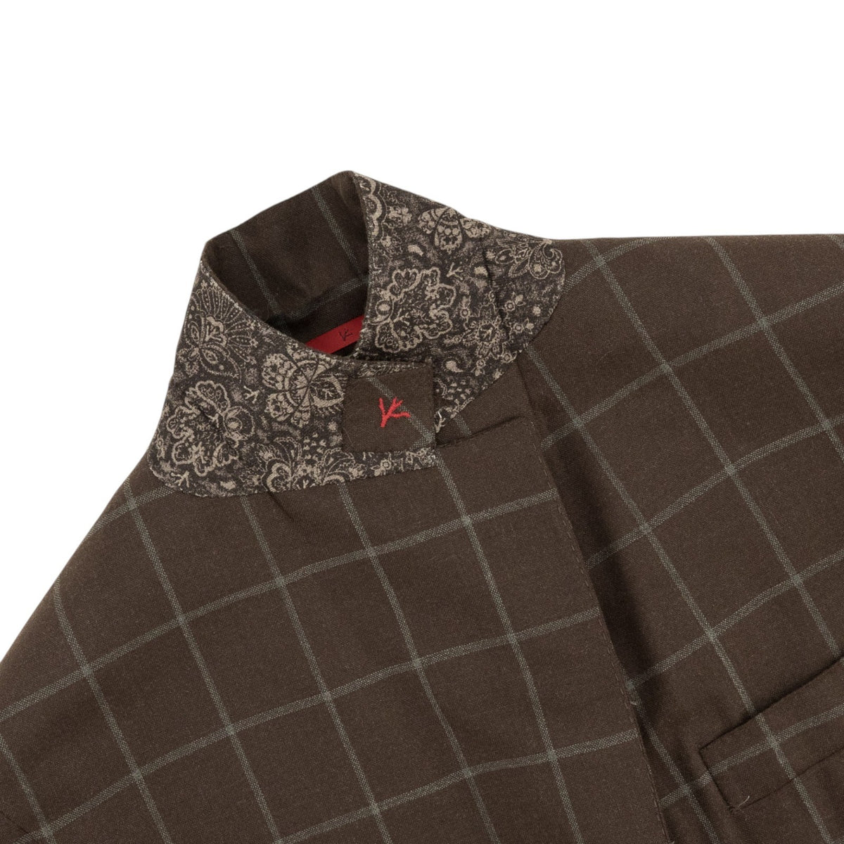 $6850 ISAIA NAPOLI "Marechiaro" Brown Suit Hand-Sewn Black Sheep Wool
