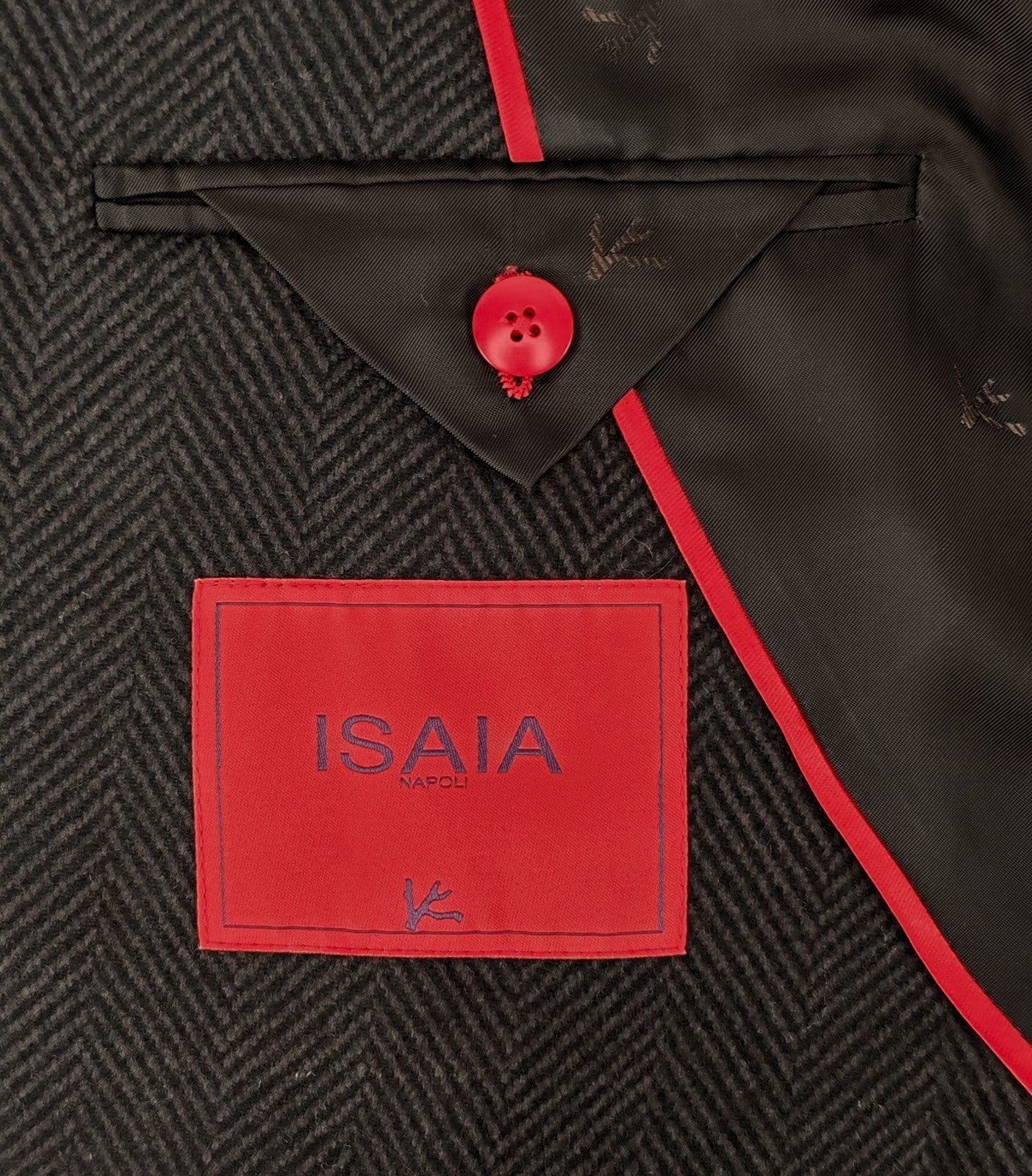 $5425 ISAIA "Capri" Brown Herringbone Sport Coat Tweed Wool  44 US / 54 EU 8R