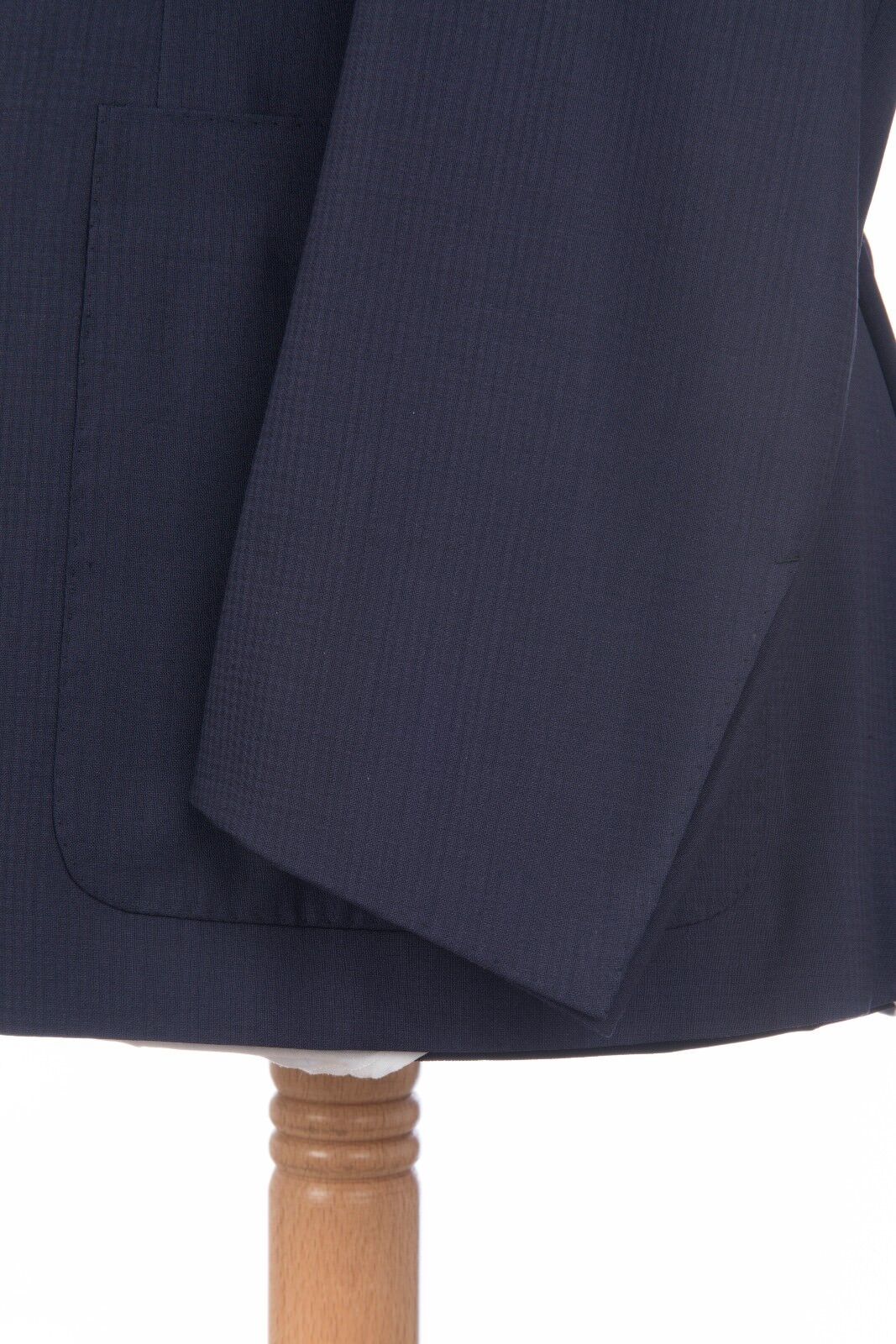 $2480 D'AVENZA Blue Wool Jacket Double-Breasted Sewn in Italy 40 US / 50 EU Slim