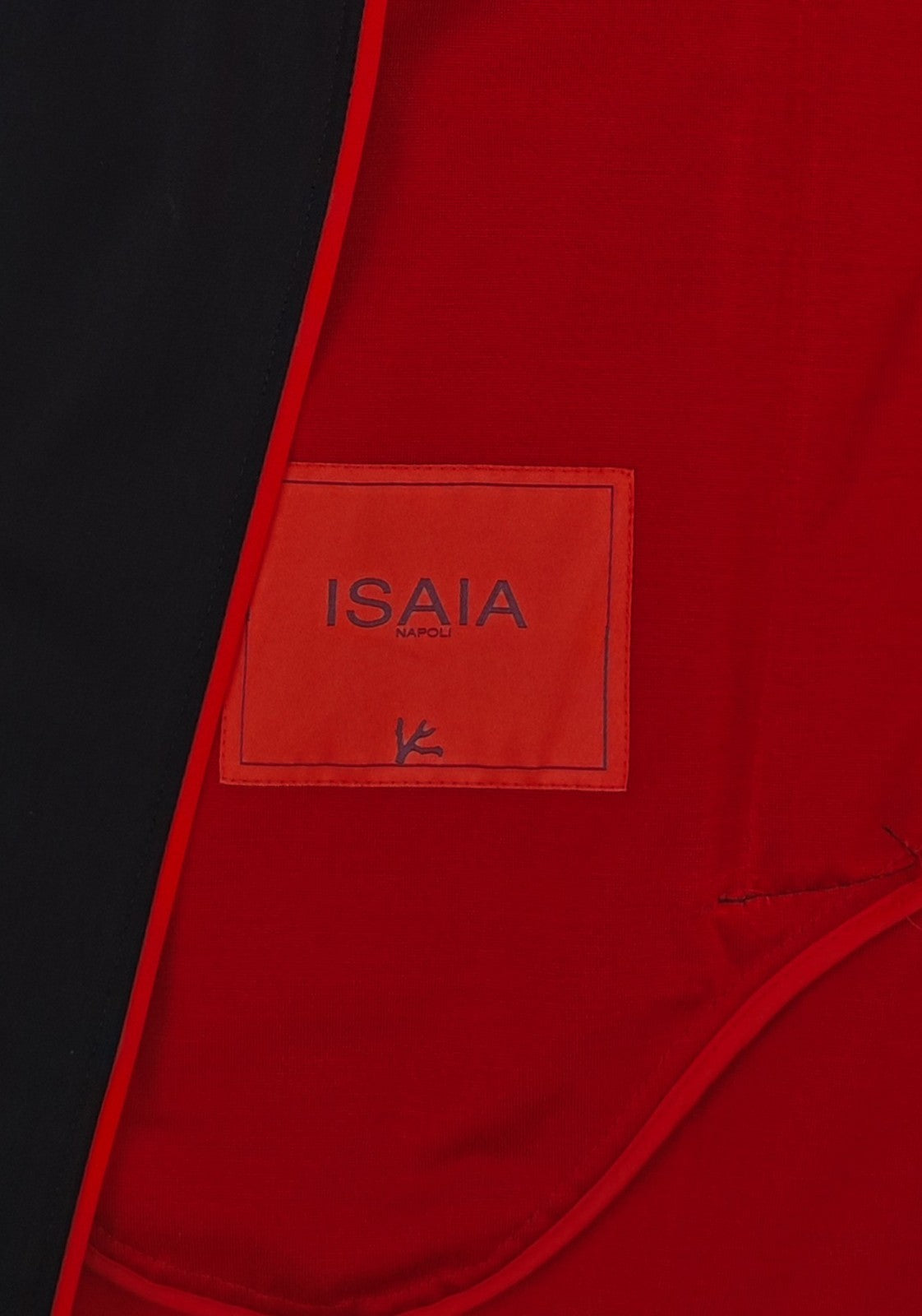 4250$ ISAIA "San Gennaro" Blue Car Coat Jacket Cotton - Silk  38 US / 48 EU R