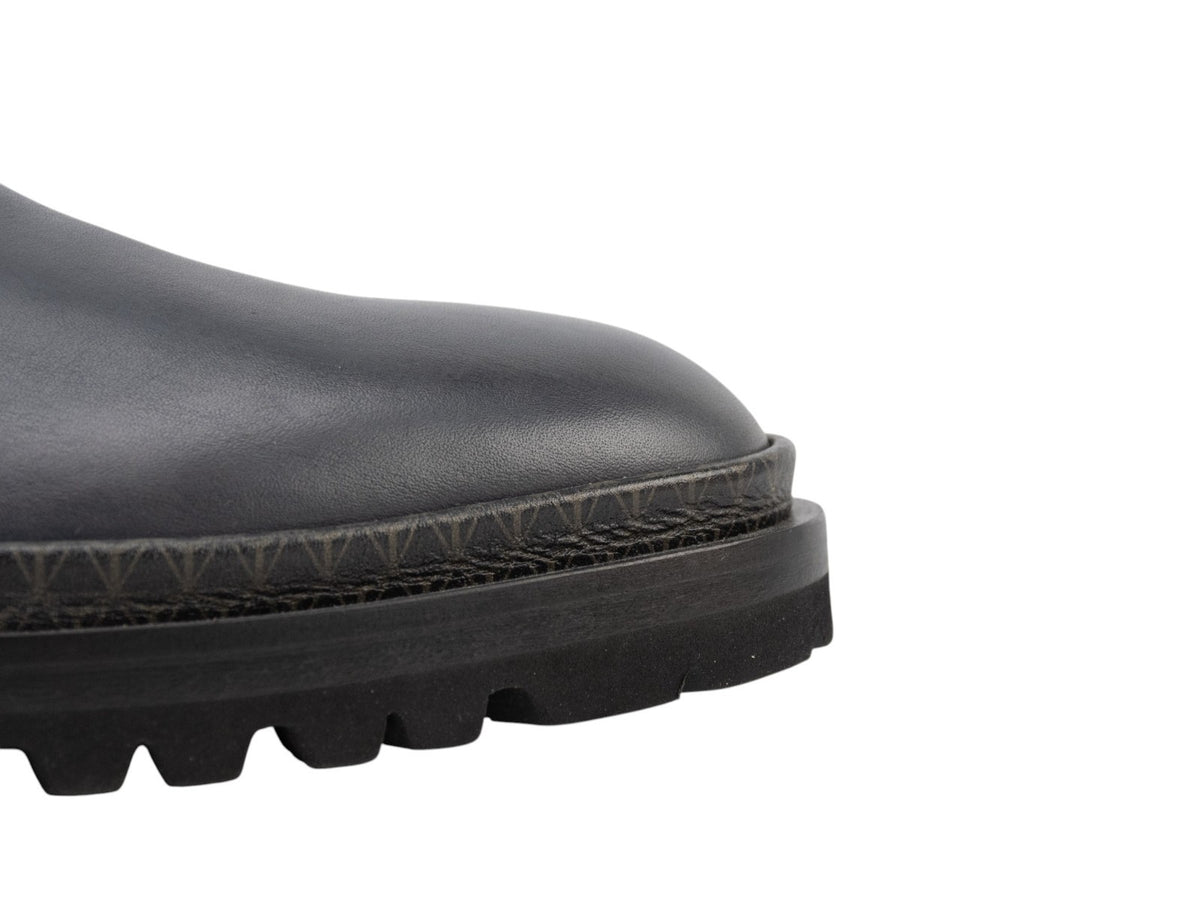 700$ TESTONI Slip On Sport Napa Calf Asphalt 8 UK / 9 US / 42 IT