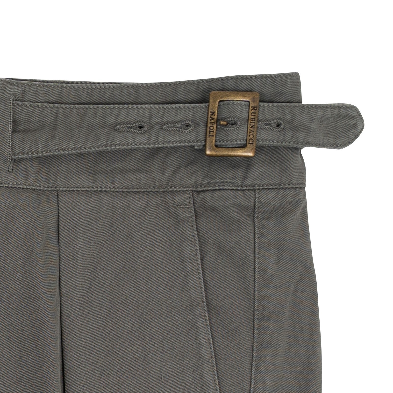 530$ RUBINACCI NAPOLI Manny Gurkha Short Pant Off Green Cotton 36 US / 52 IT
