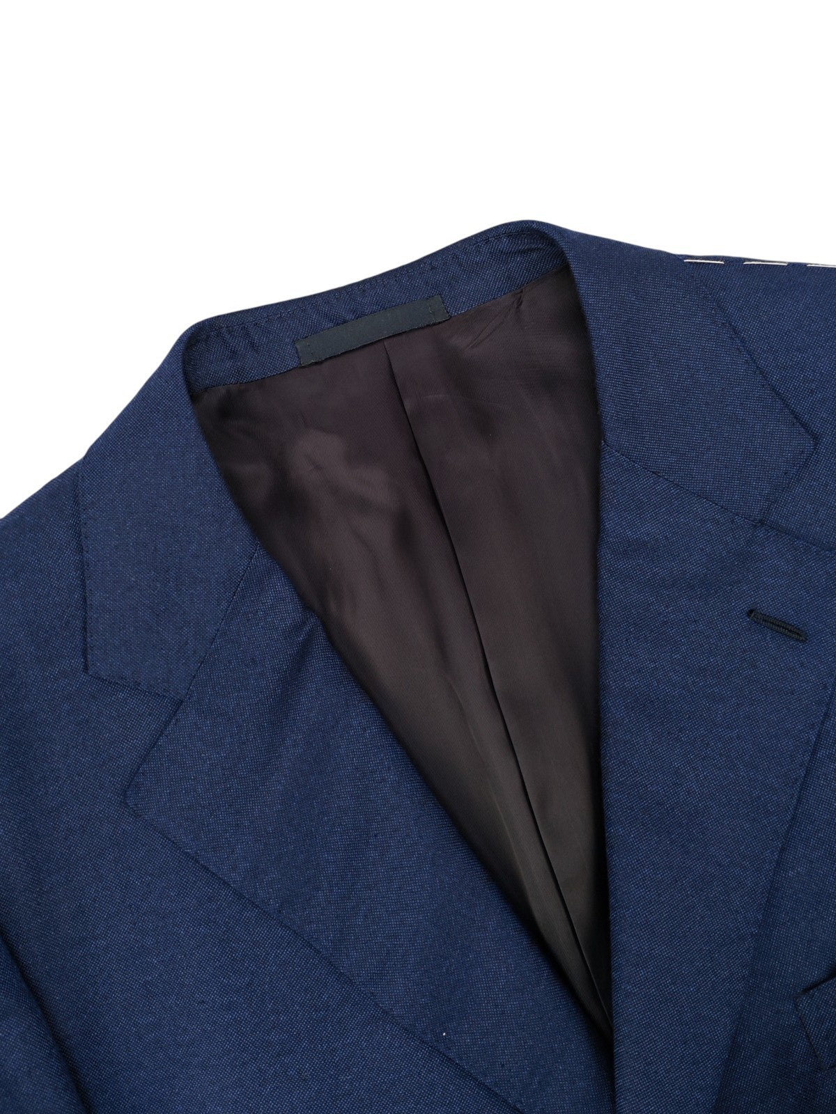 1800$ RAFFAELE CARUSO Blue 3/2 Roll Jacket Sport Coat Cashmere Silk 46 US 56 IT