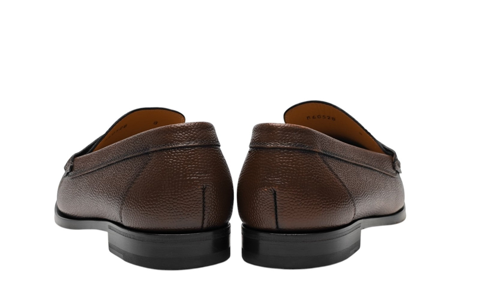 1250$ TESTONI PIUMA Loafer Shoes Brushed Caviar Calf Caramel 8 UK / 9 US / 42 IT