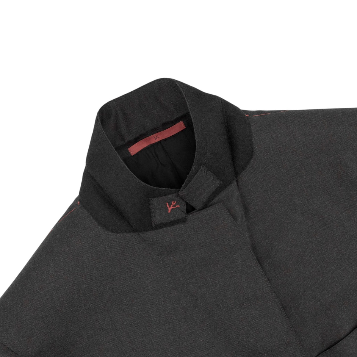 $7120 ISAIA "Gregorio" Dark Gray Suit Hand-Sewn Wool Aquaspider Water Repellent