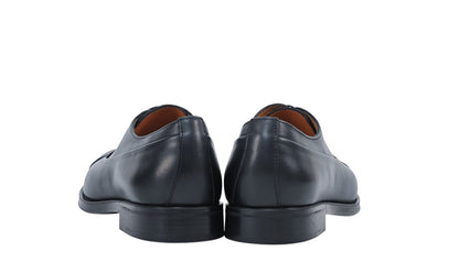1100$ TESTONI "Salerno" Blue Navy Oxford Shoes Calf 7 UK / 8 US / 41 IT