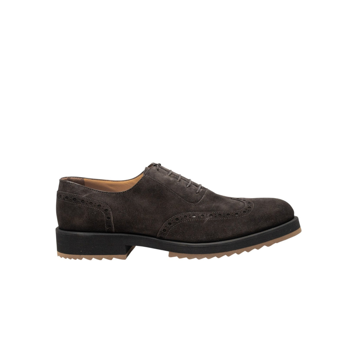 1000$ TESTONI "Pisa" Oxford Eco - Suede Brown Cigar 8 UK / 9 US /  42 IT