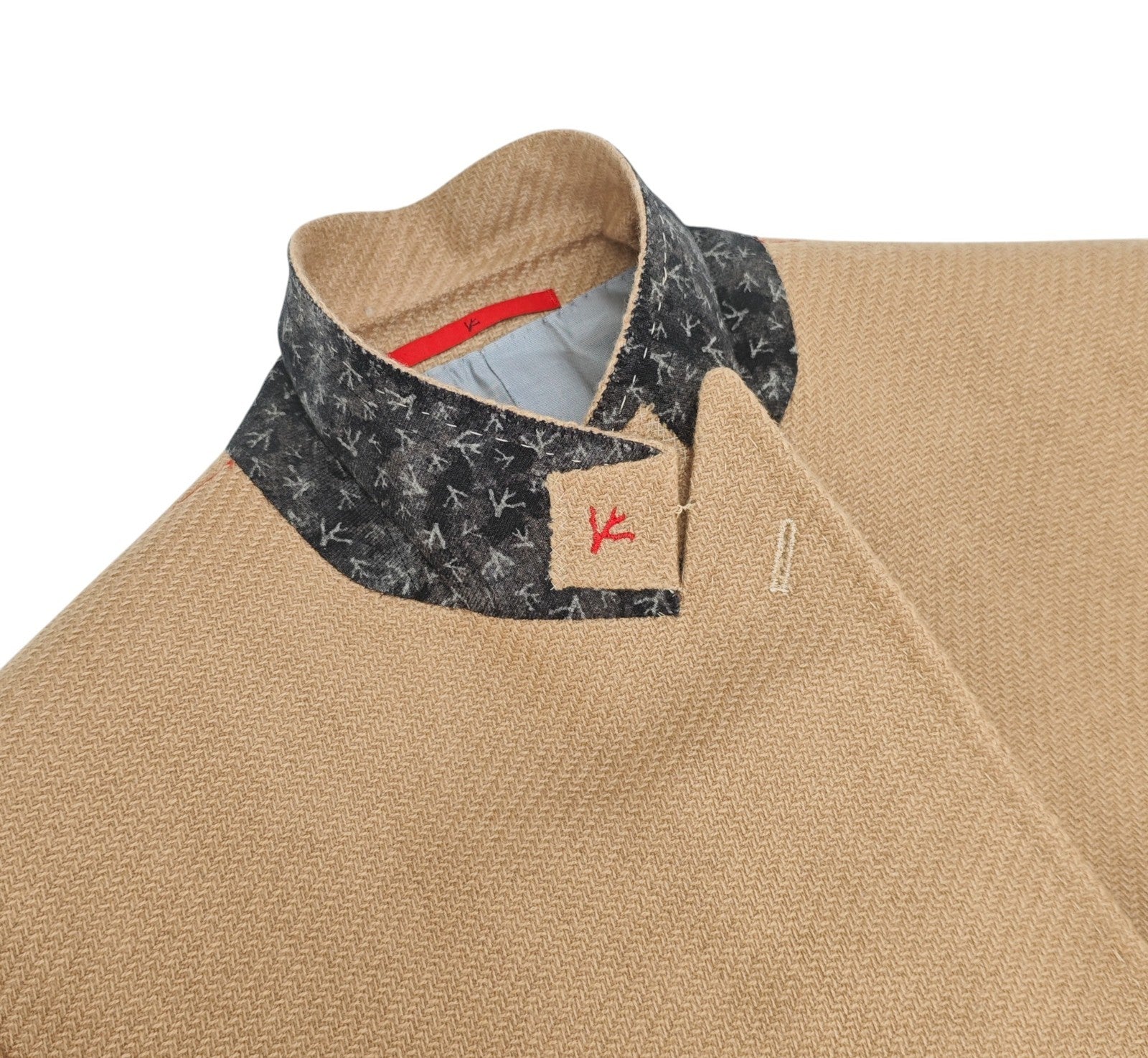 $5800 ISAIA "Domenico" Beige Double Breasted Jacket Sport Coat 100% Cashmere