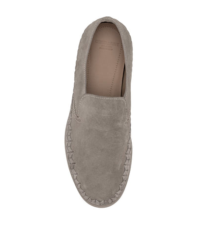 1050$ GIORGIO ARMANI Sneaker Shoes Slip-On Taupe Woven Suede 6 UK / 7 US / 40 IT