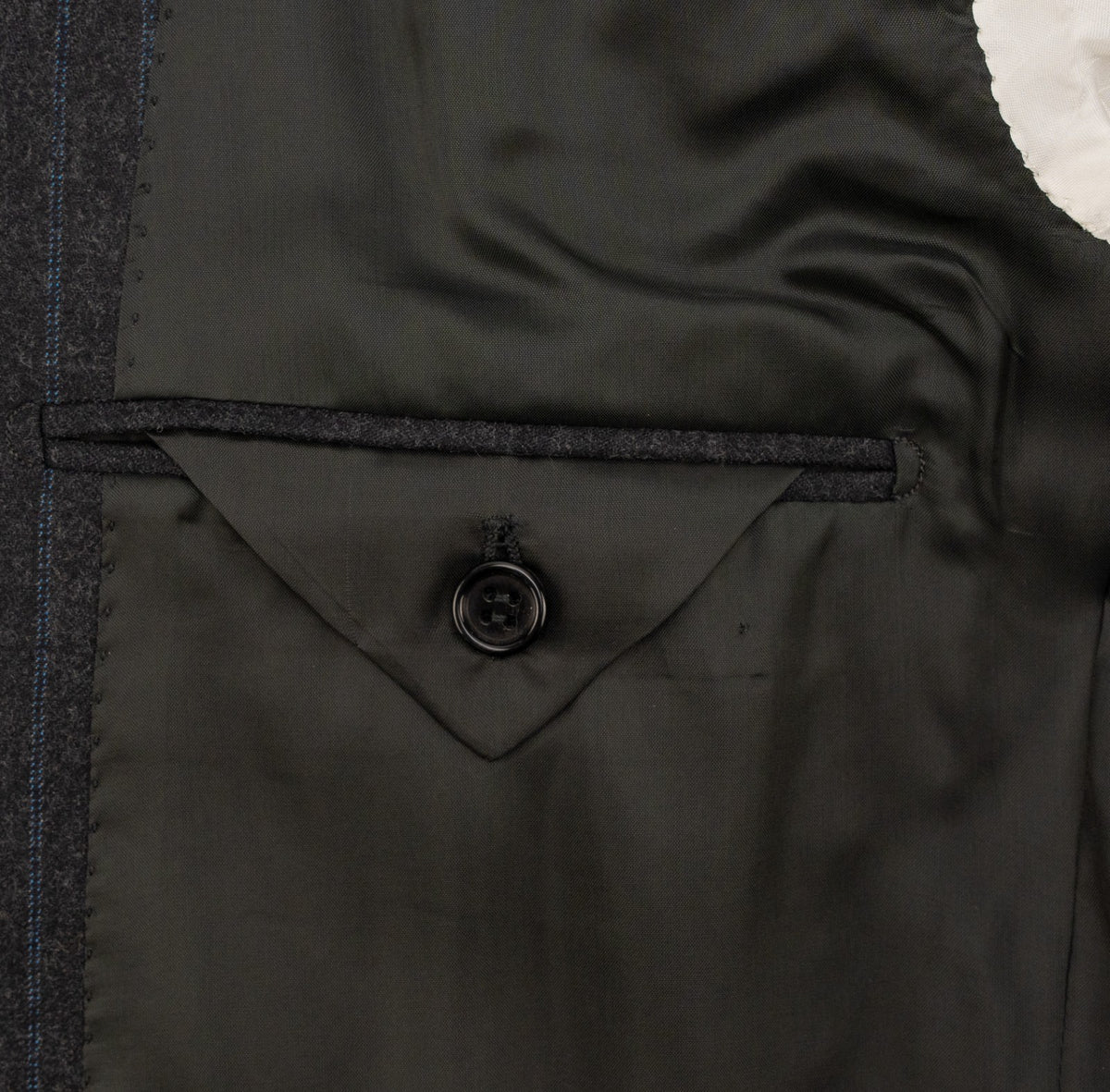 2800$ SARTORIO NAPOLI by KITON Dark Gray 3/2 Roll Suit Wool 120's 42 US / 52 IT