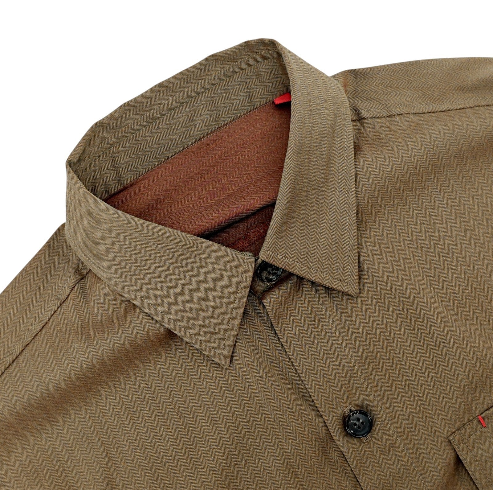 $1200 ISAIA NAPOLI Solaro Hand-Sewn Overshirt Jacket Cotton Size S