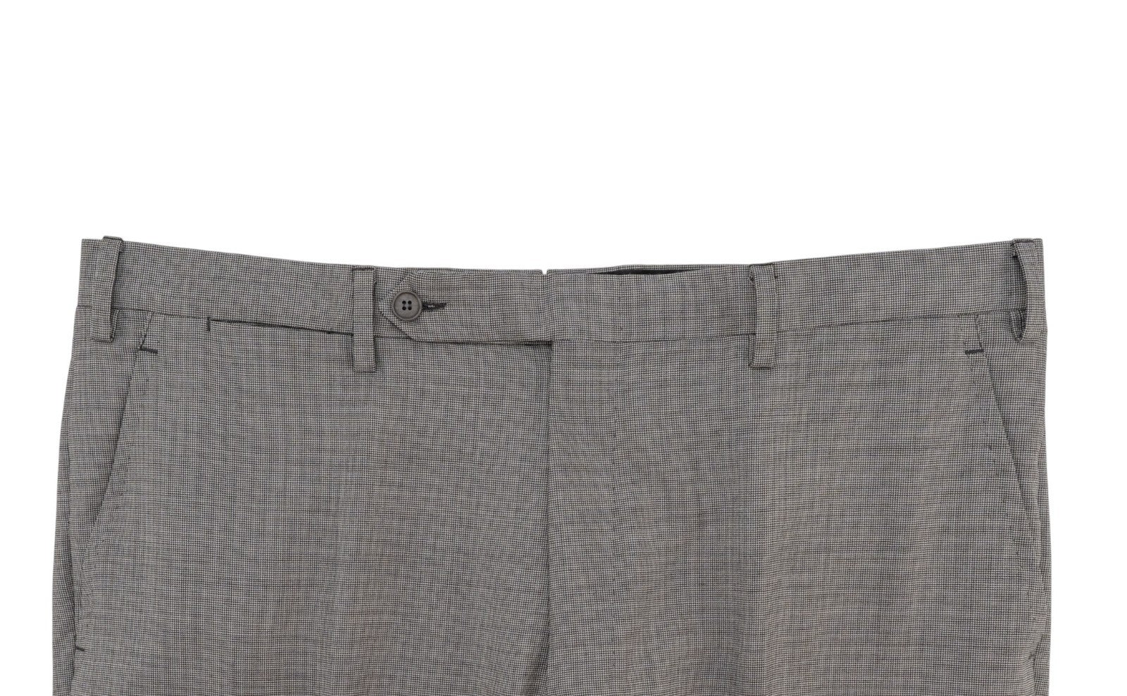$2700 SARTORIA PARTENOPEA Total Hand-Sewn Suit Wool 140's Gray Houndstooth