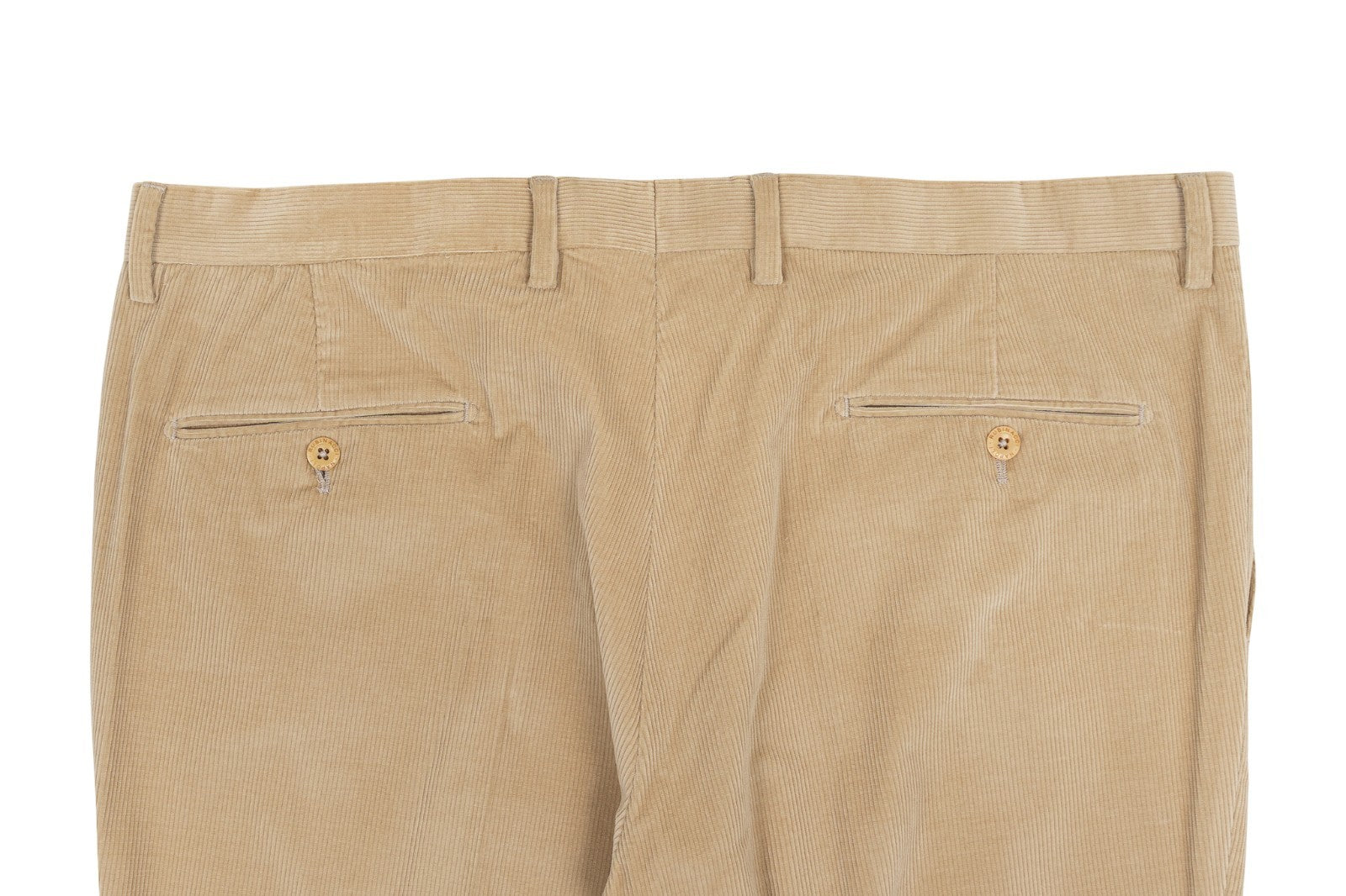 625$ RUBINACCI NAPOLI "Luca" Beige Cotton Soft Stretch Corduroy Pant 40 US 56 EU
