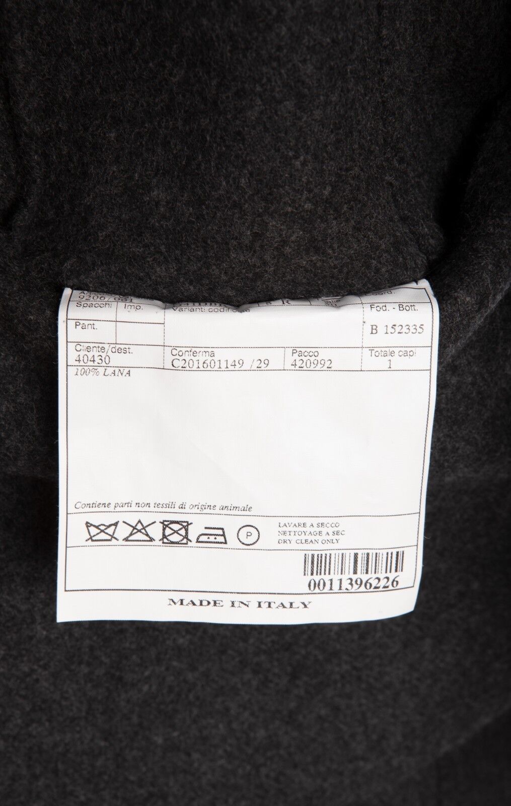 $2245 BELVEST Gray / Blue Flannel Wool REVERSIBLE Jacket 42 US / 52 EU Drop 8R