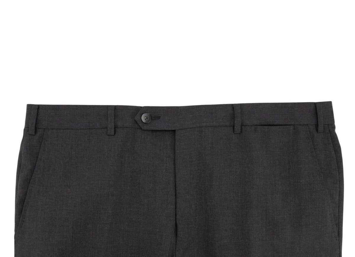 $2400 RAFFAELE CARUSO Dark Gray Suit Superfine Wool 110's 44 US 54 EU