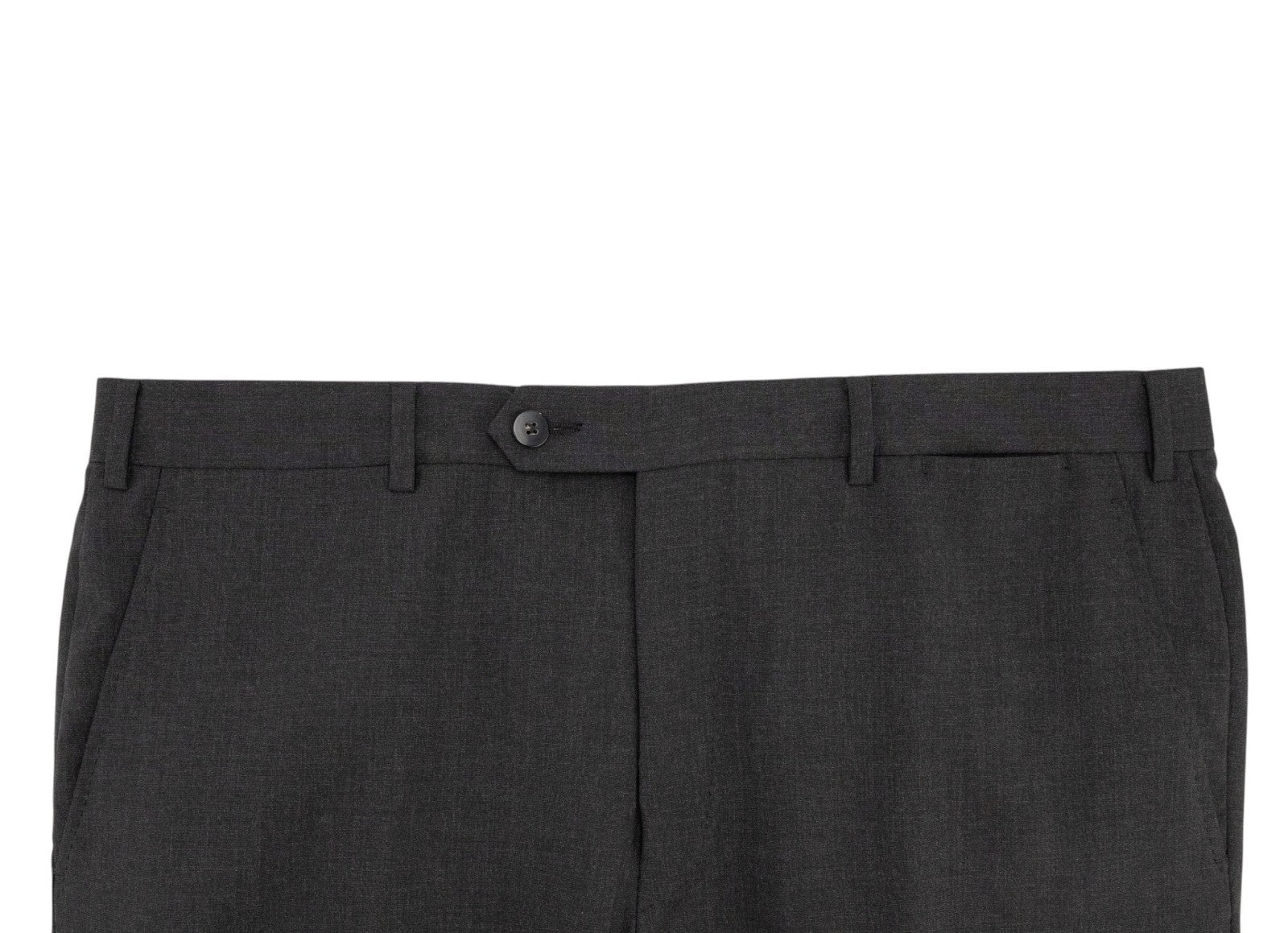 $2400 RAFFAELE CARUSO Dark Gray Suit Superfine Wool 110's 44 US 54 EU