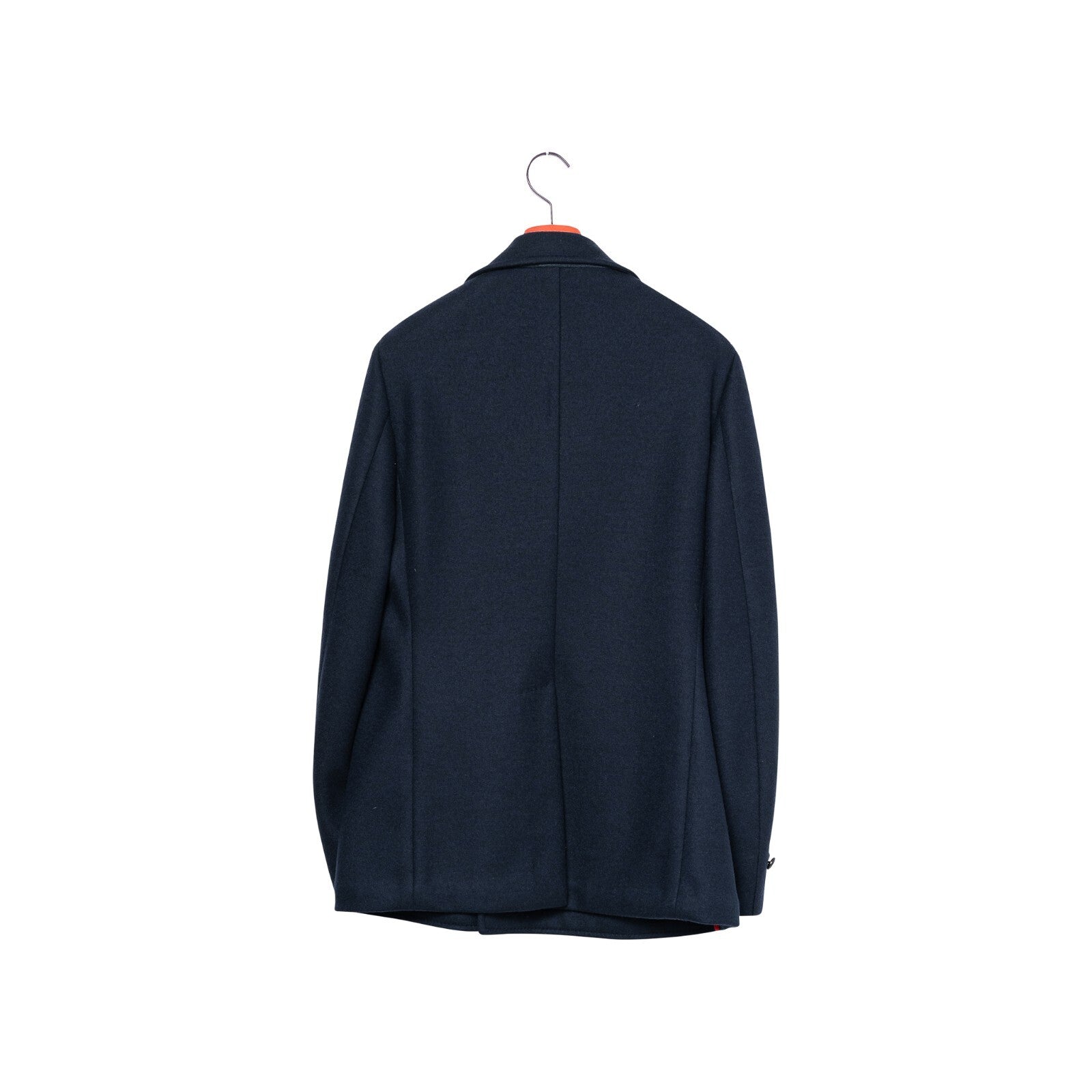 4600$ ISAIA "Made to Measure" Blue Navy Coat Peacoat Wool 50 US / 60 EU
