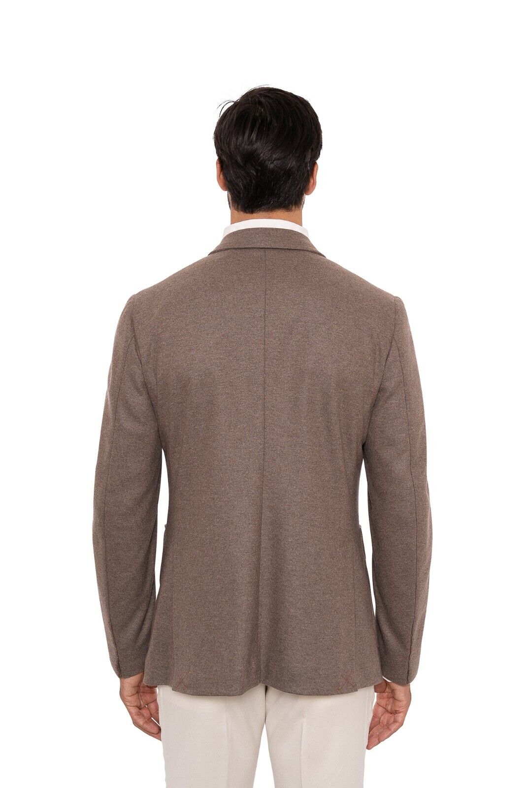 $5600 ISAIA Brown Jacket Sport Coat Jersey Wool / Cashmere 40 US / 50 EU 7R