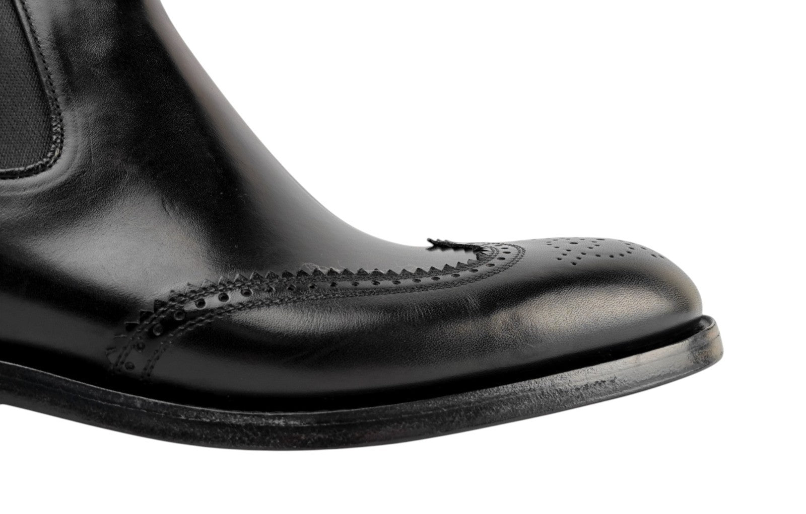 1650$ TESTONI Chelsea Boot Goodyear Welted Black Calf  8 UK / 9 US / 42 IT