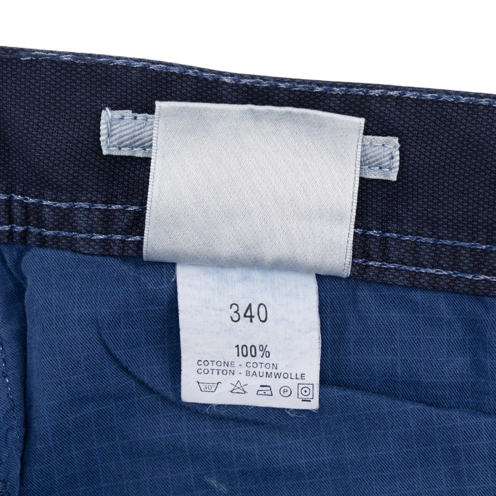 415$ LUIGI BORRELLI NAPOLI Blue Navy Denim Jeans Pant Cotton 35 US / 51  EU