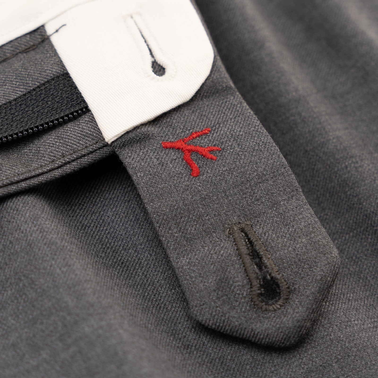 1550$ ISAIA Tapered Dress Pant Wool Aquaspider 160's Gray 34 US / 50 EU R