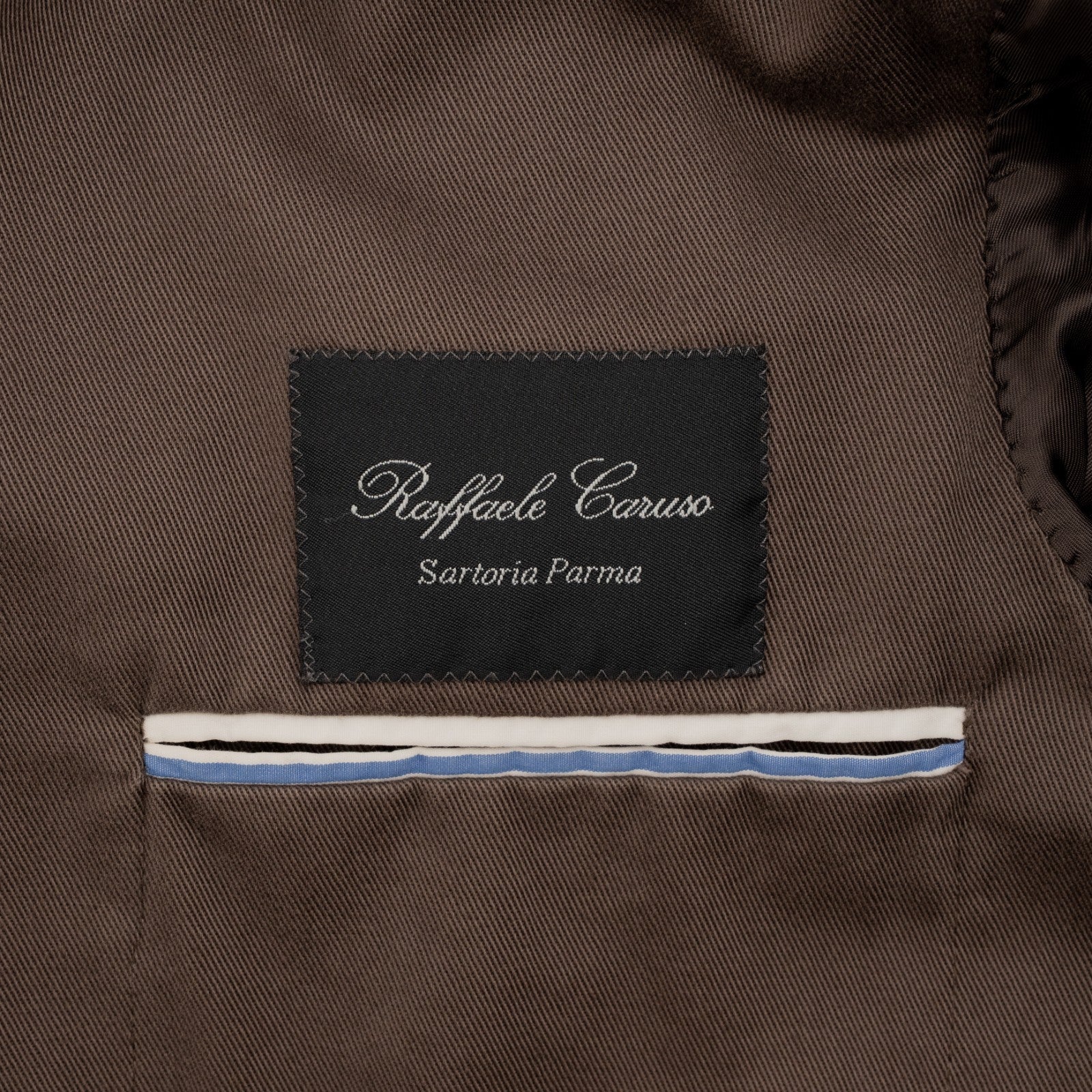 1450$ RAFFAELE CARUSO Brown Cotton Jacket Sport Coat Made in Italy 42 US / 52 IT