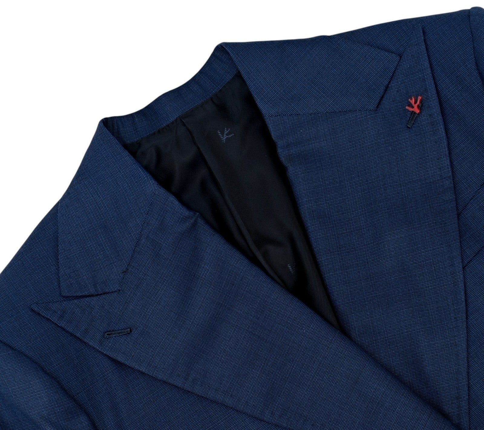 $6470 ISAIA NAPOLI Blue Jacket Sport Coat SEA ISLAND Cotton 38 US / 48 EU R