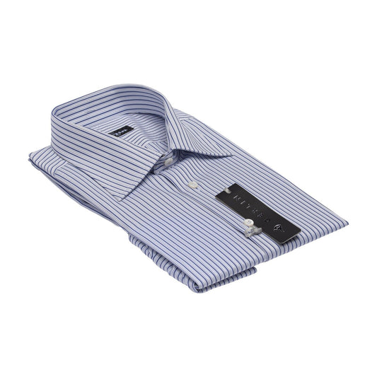 690$ LUXURY GERLIN Shirt Blue SUPRALUX ALUMO Cotton 16 - 41 2AD ZILLI