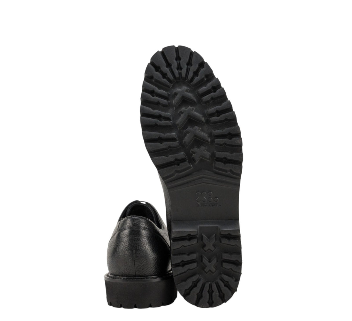 1050$ TESTONI "Custoza" Derby Deer + Fur Lining Black 8 UK / 9 US / 42 IT