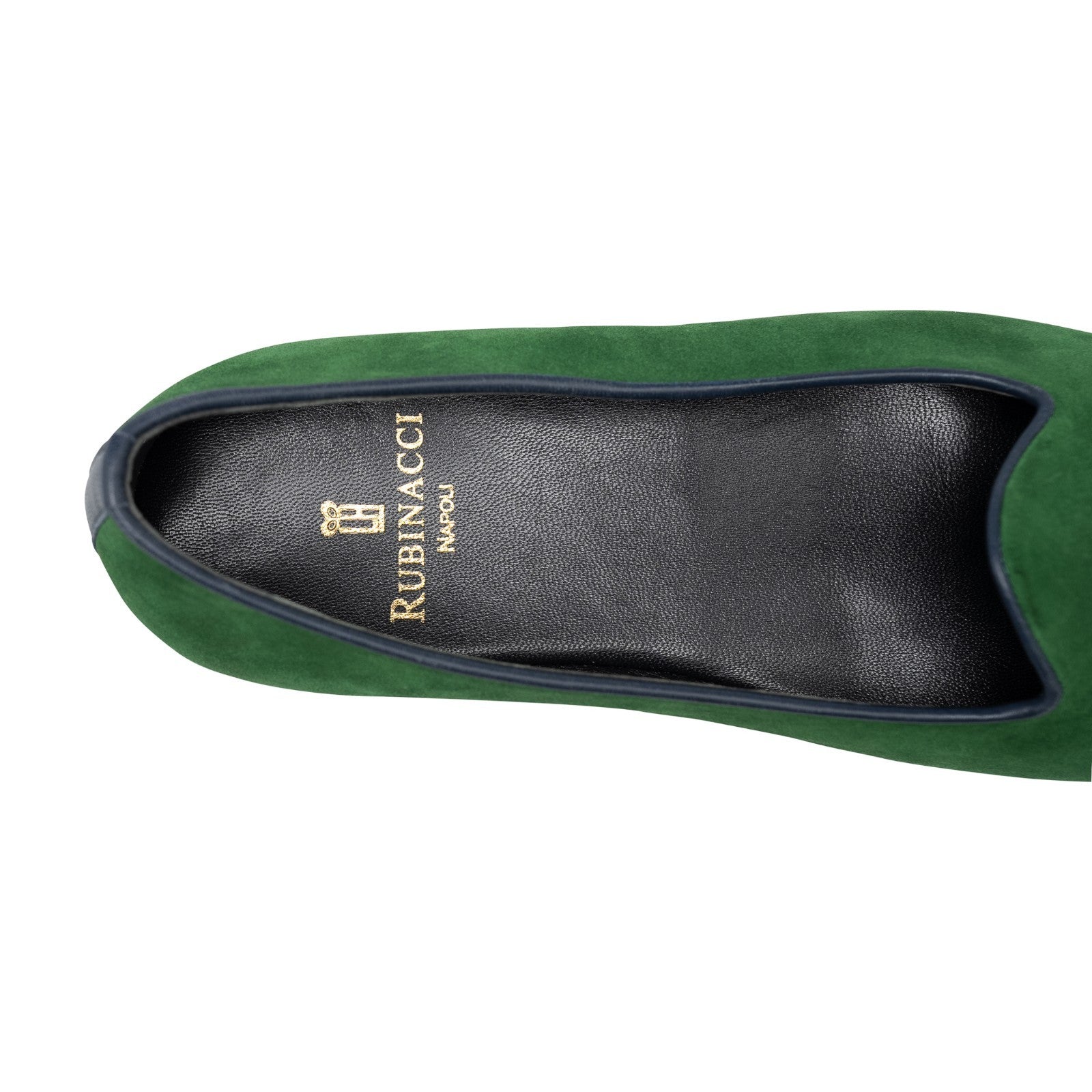 600$ RUBINACCI Green Velvet Slippers Shoes – Made in England 9.5 UK - 10.5 US